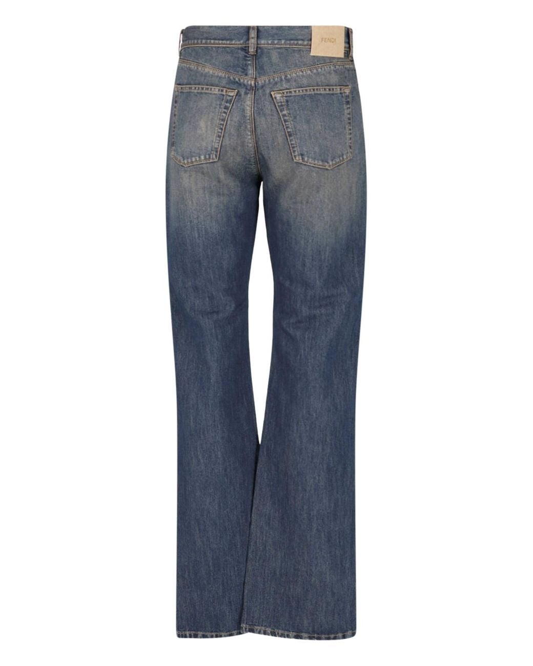 Fendi Blue Straight Jeans for men