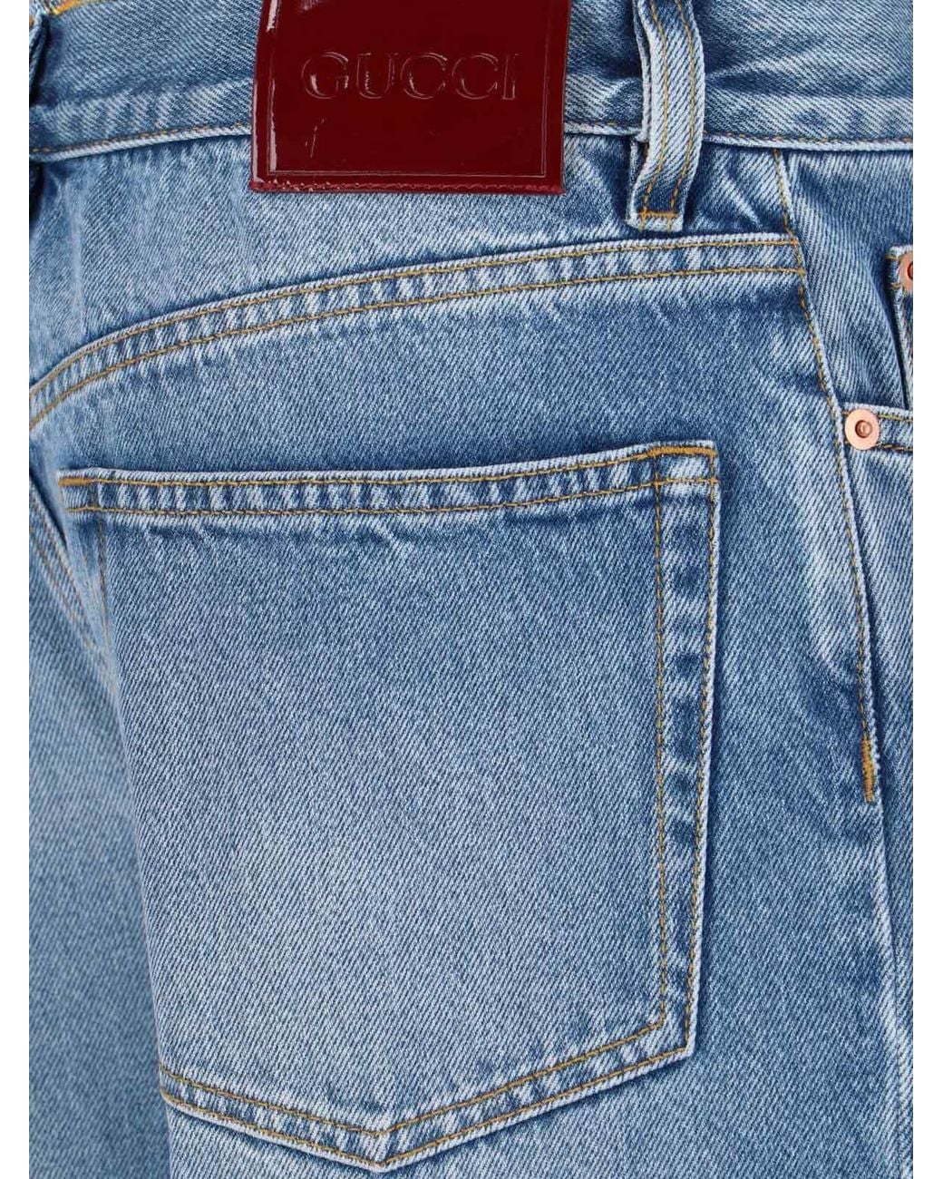 Gucci Blue Straight Jeans