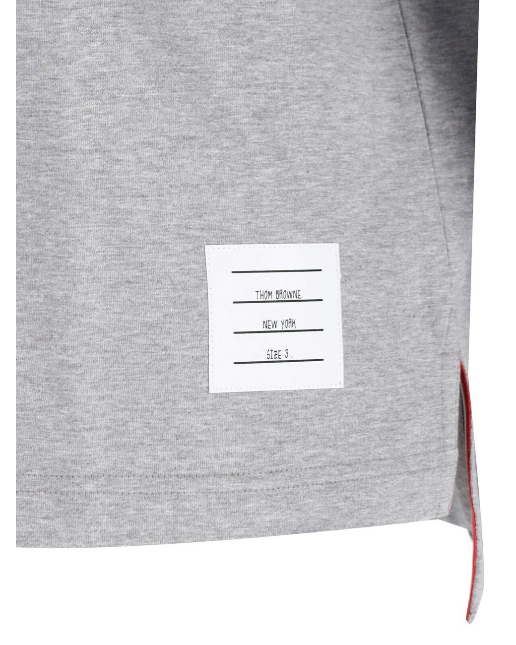 Thom Browne Gray Logo T-Shirt for men