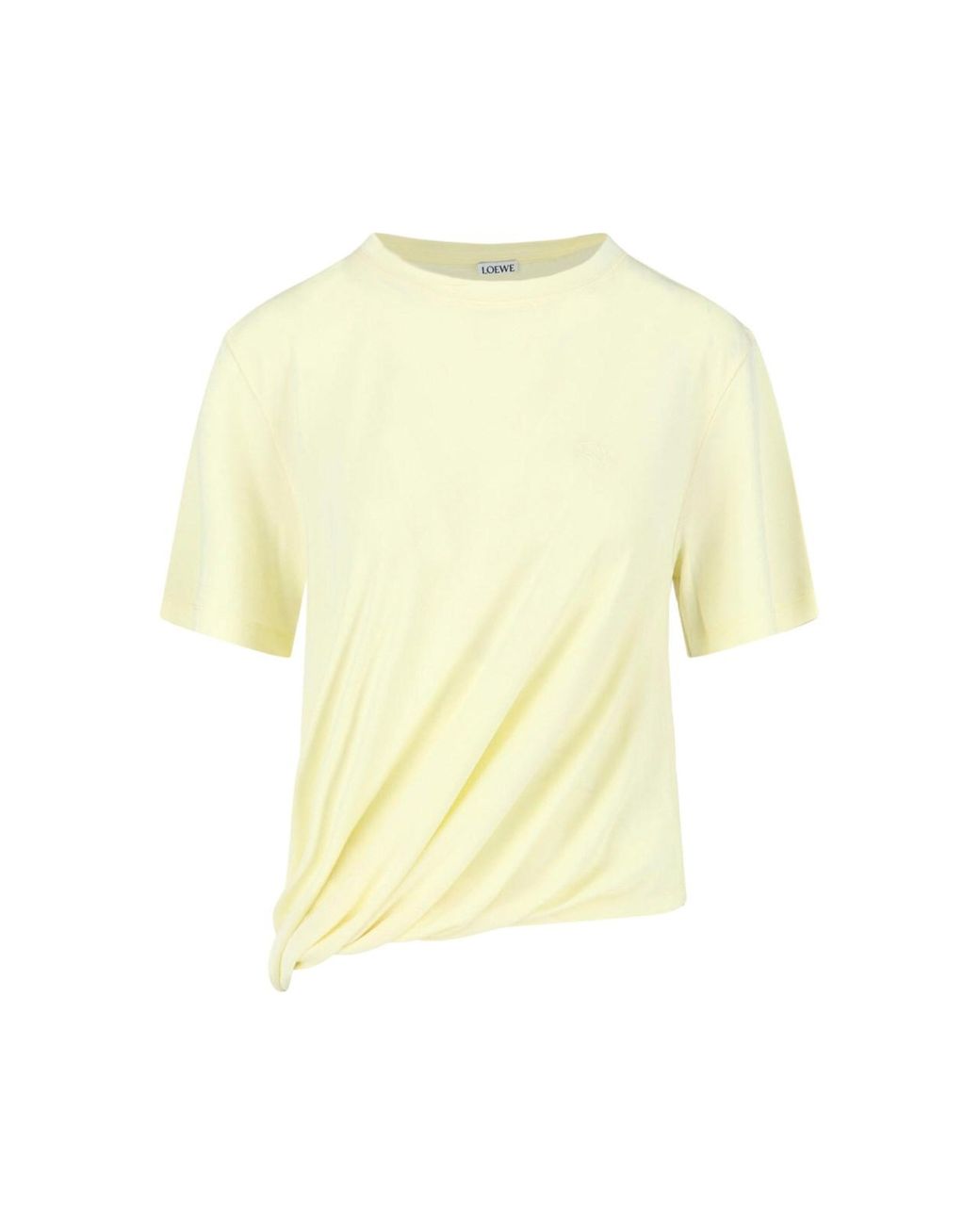 Loewe Yellow Asymmetrical T-Shirt