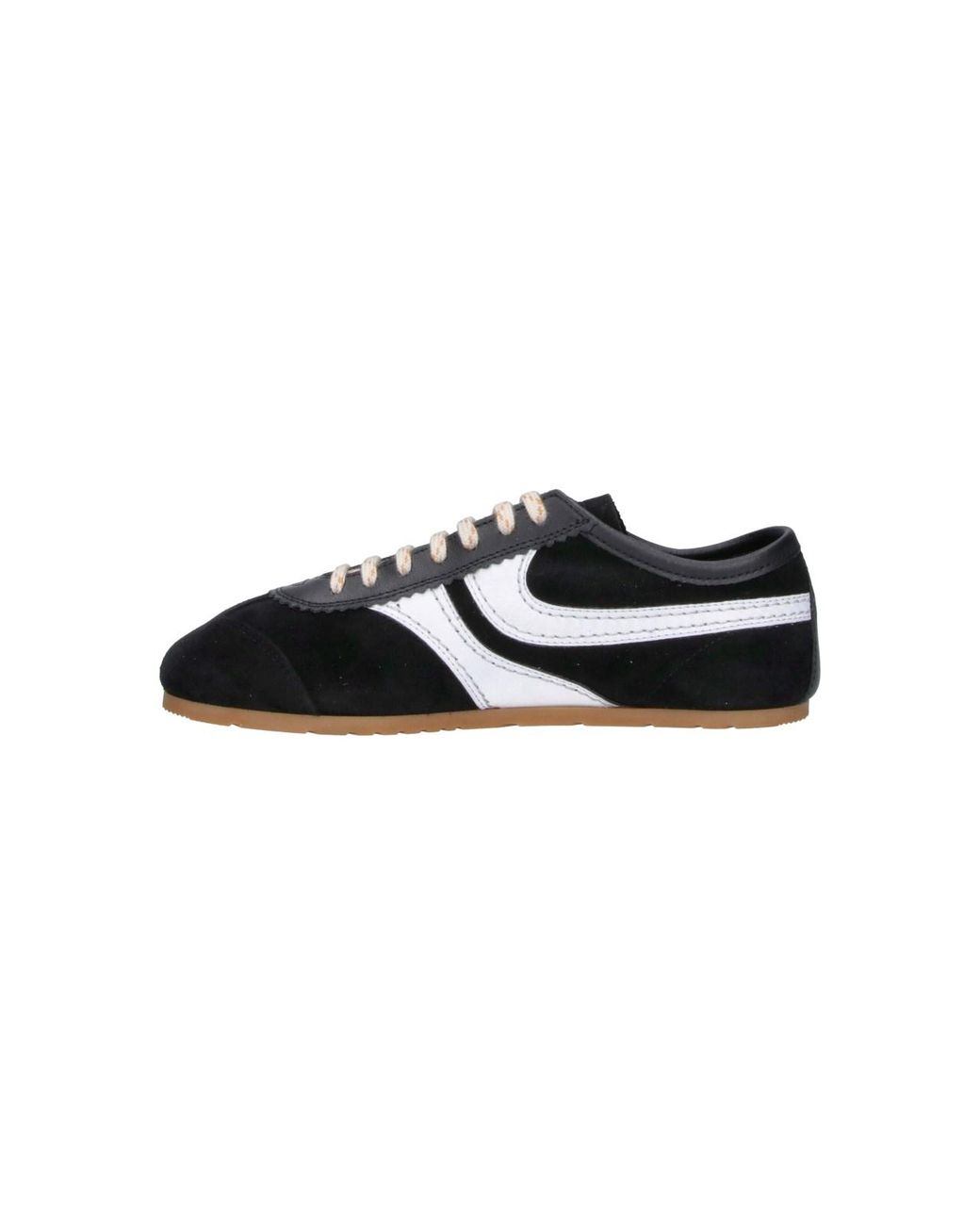 Dries Van Noten Black Low-Top Leather Sneakers