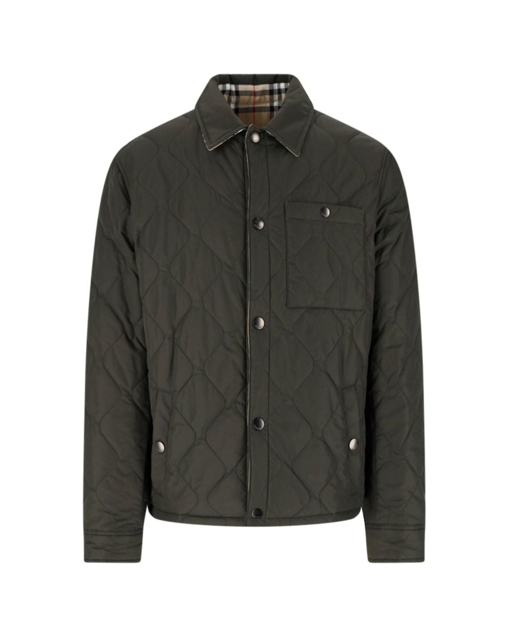 Burberry Black Quilted Reversible Jacket for men