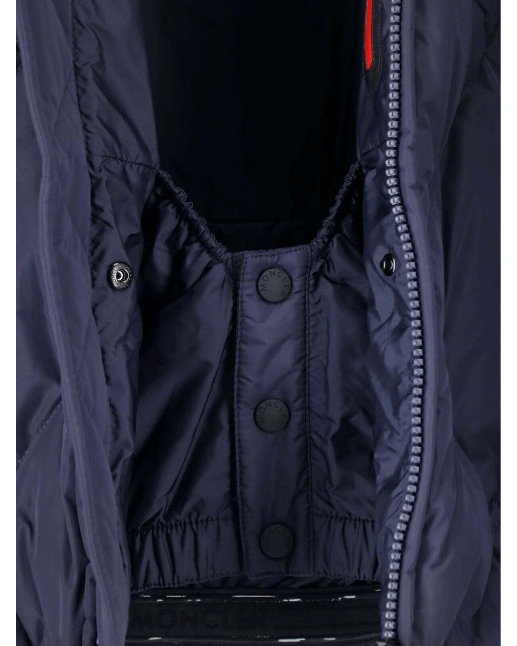 Moncler Blue Padded Down Jacket "Bramans" for men