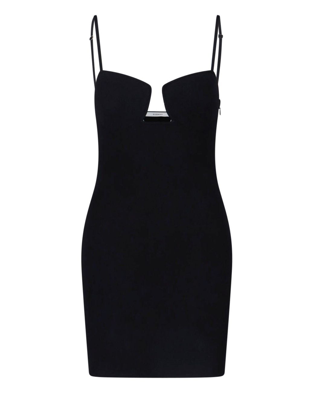 Givenchy Black Cutout Bodycon Midi Dress