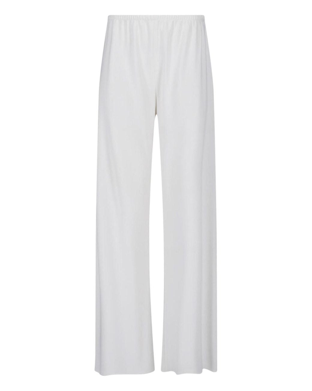 The Row White Wide “Gala” Trousers