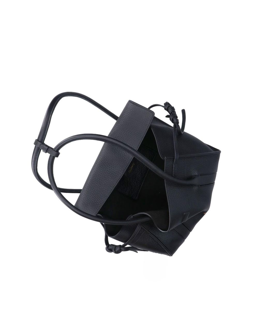 Mulberry Black Structured Top Handle Tote Bag