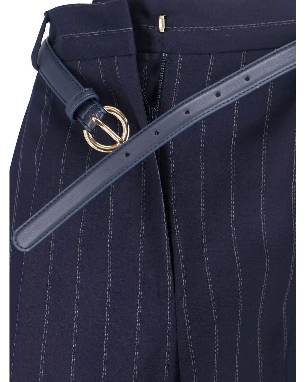 Max Mara Blue Virgin Wool Shorts