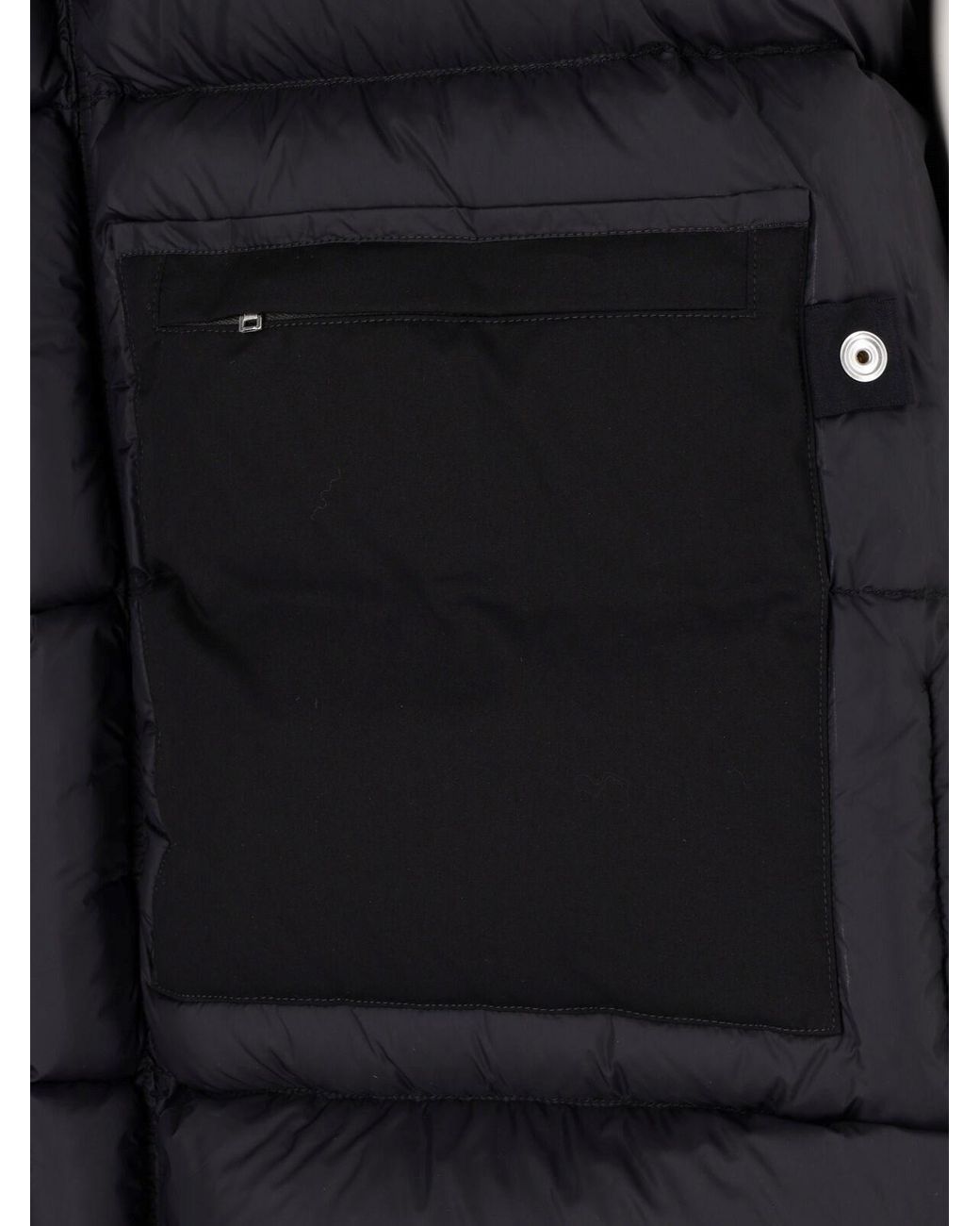 Rick Owens Blue Padded Jacket "Turtle" for men