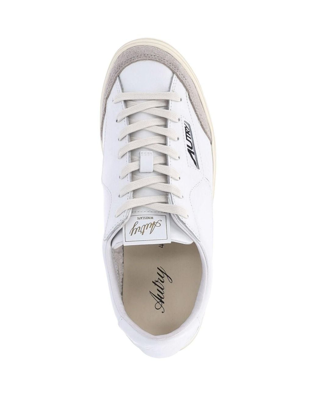 Autry White Low Top Sneaker With Personalized Fabric Pouch for men
