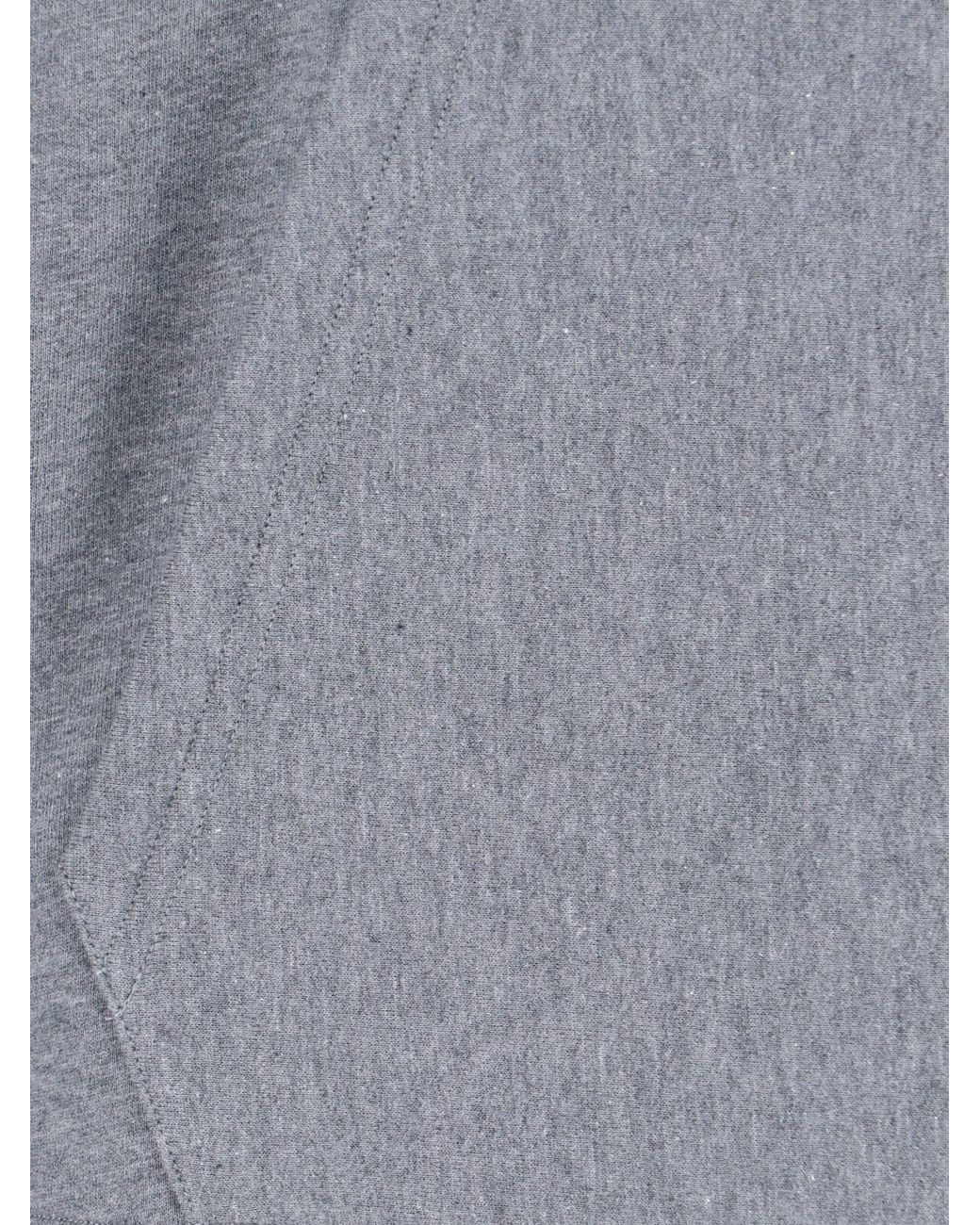 Loro Piana Gray Hooded Sweatshirt "Banyan"