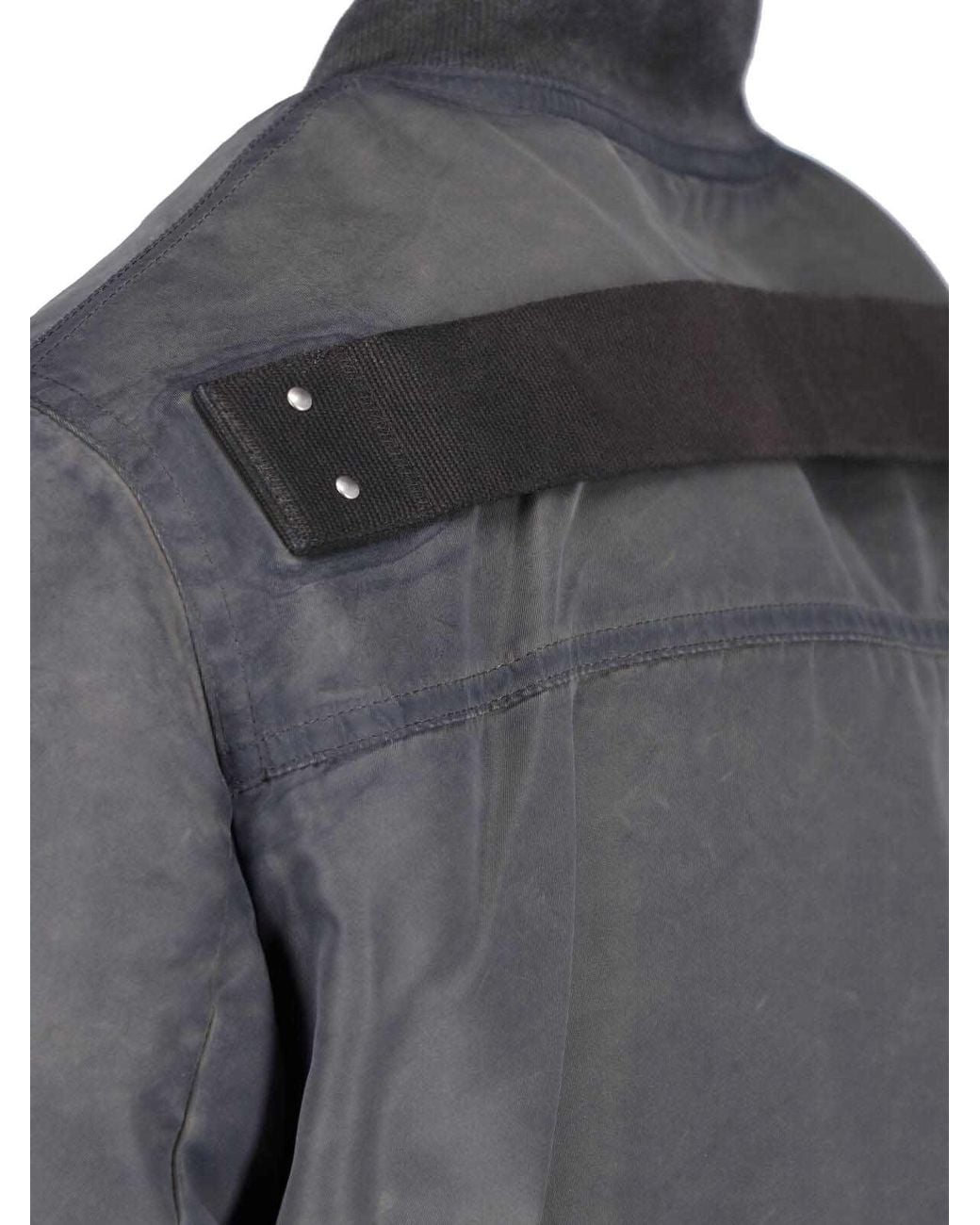 Rick Owens Gray Jacket Bomber "Classic Fight" for men