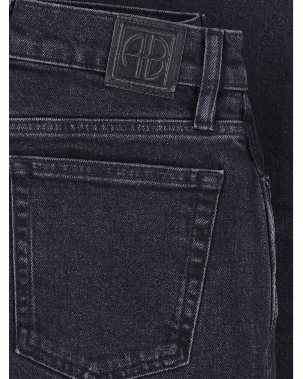 Anine Bing Blue High-Rise Flare Jeans