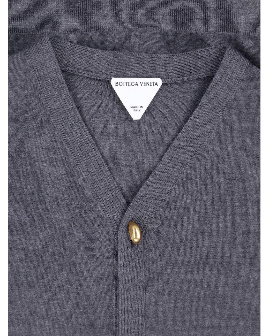 Bottega Veneta Blue Wool Cardigan