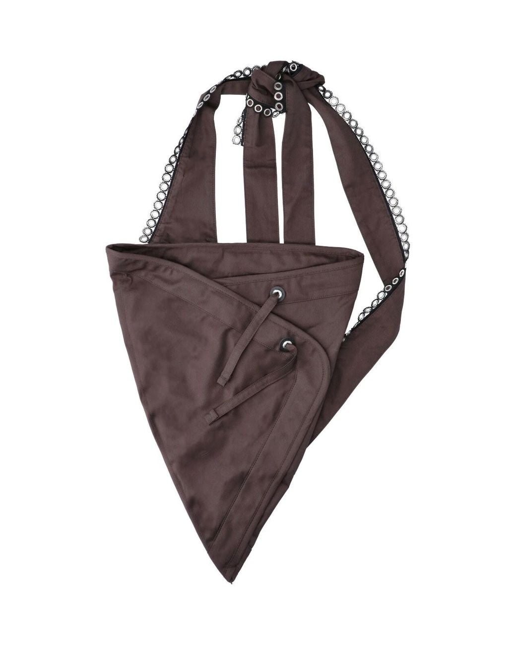 Kiko Kostadinov Brown Shoulder Pouch "Kest" for men
