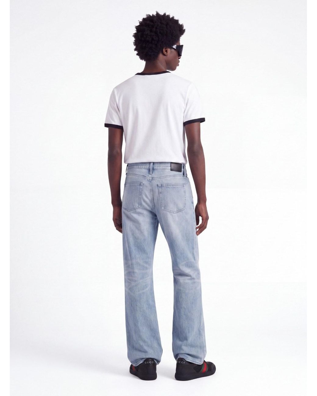 Gucci White Printed T-Shirt for men