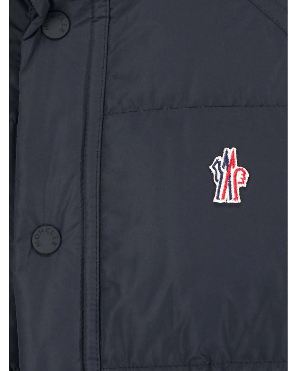 Moncler Blue Padded Vest "Evans" for men