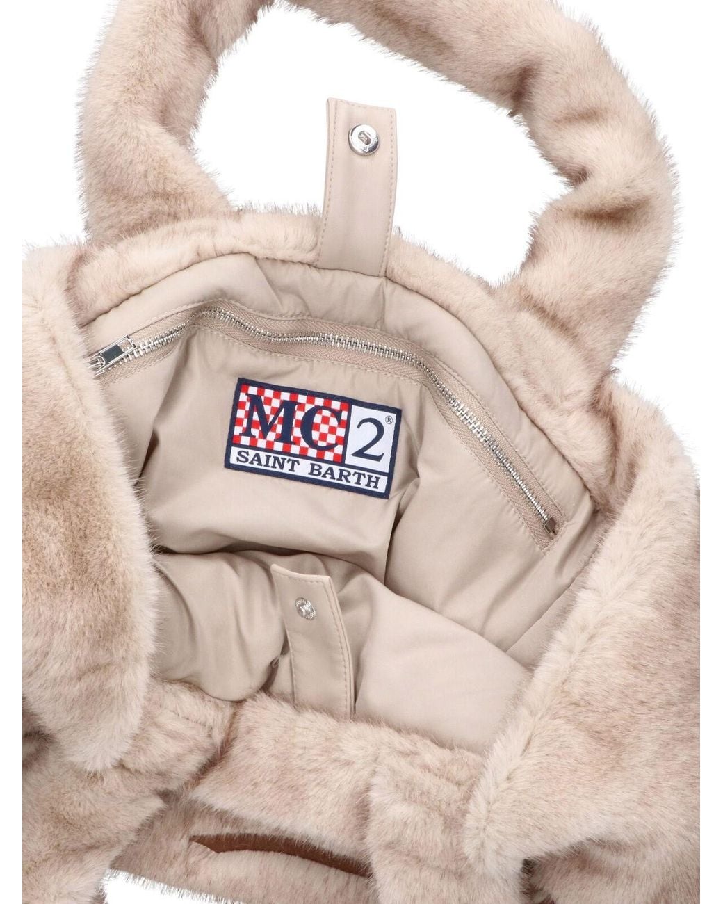 Mc2 Saint Barth Pink Tote Bag “Colette Soft Fur”