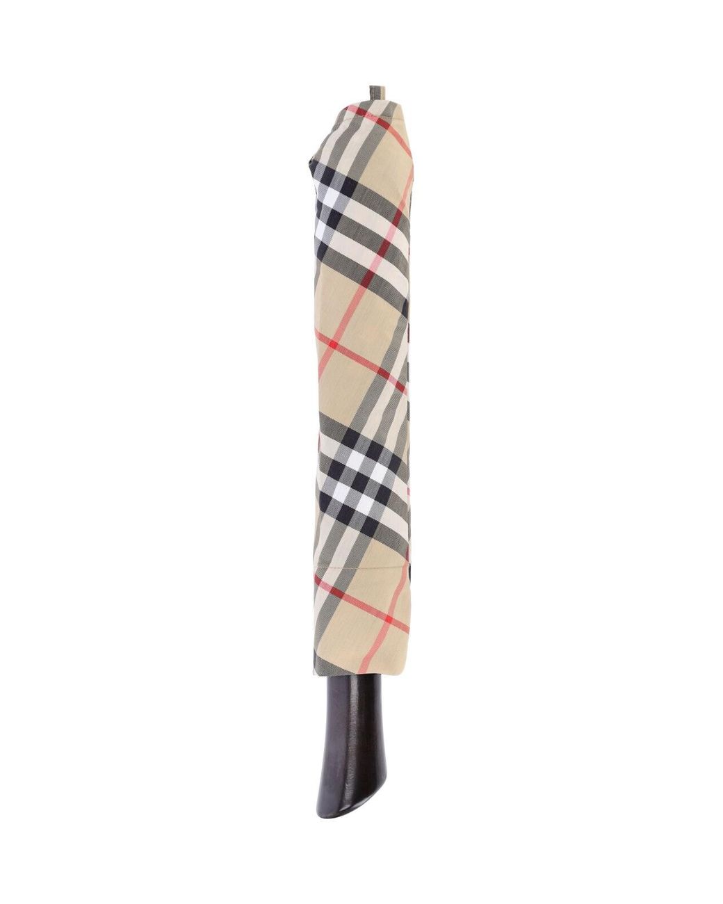 Burberry White Folding Umbrella "Check"
