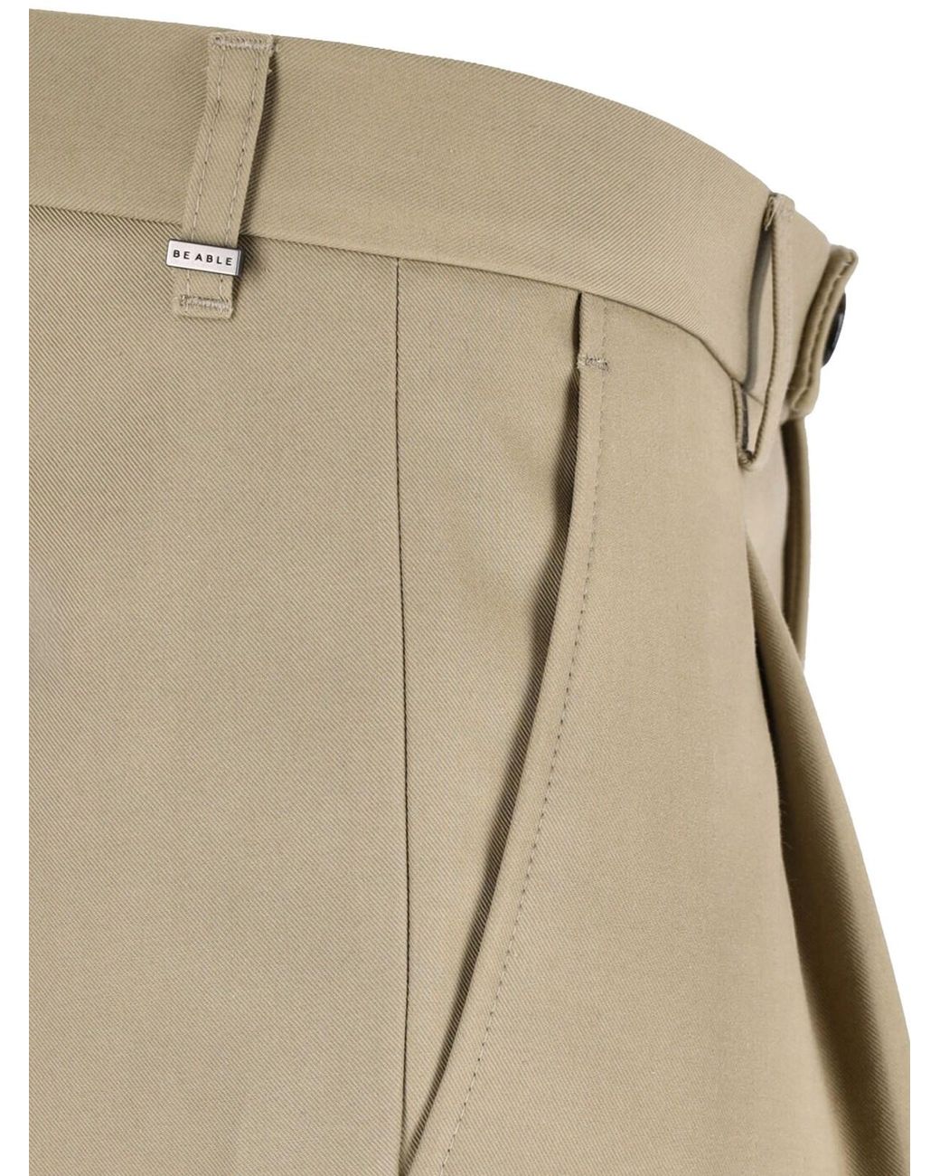 BE ABLE Natural Straight Tailored Trousers for men