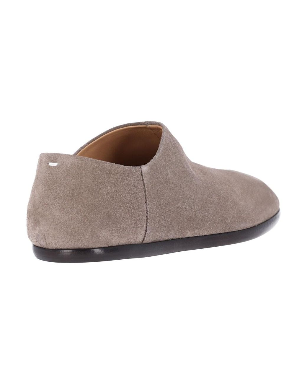 Maison Margiela Gray Suede Slip-On Shoes for men