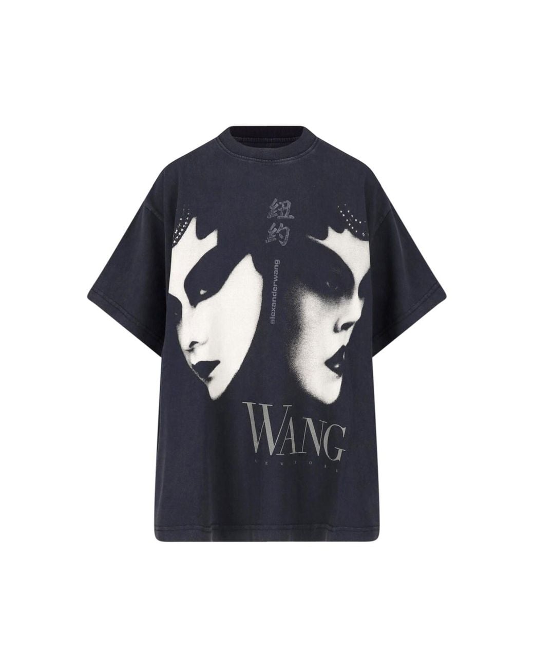 Alexander Wang Blue T-Shirt Logo
