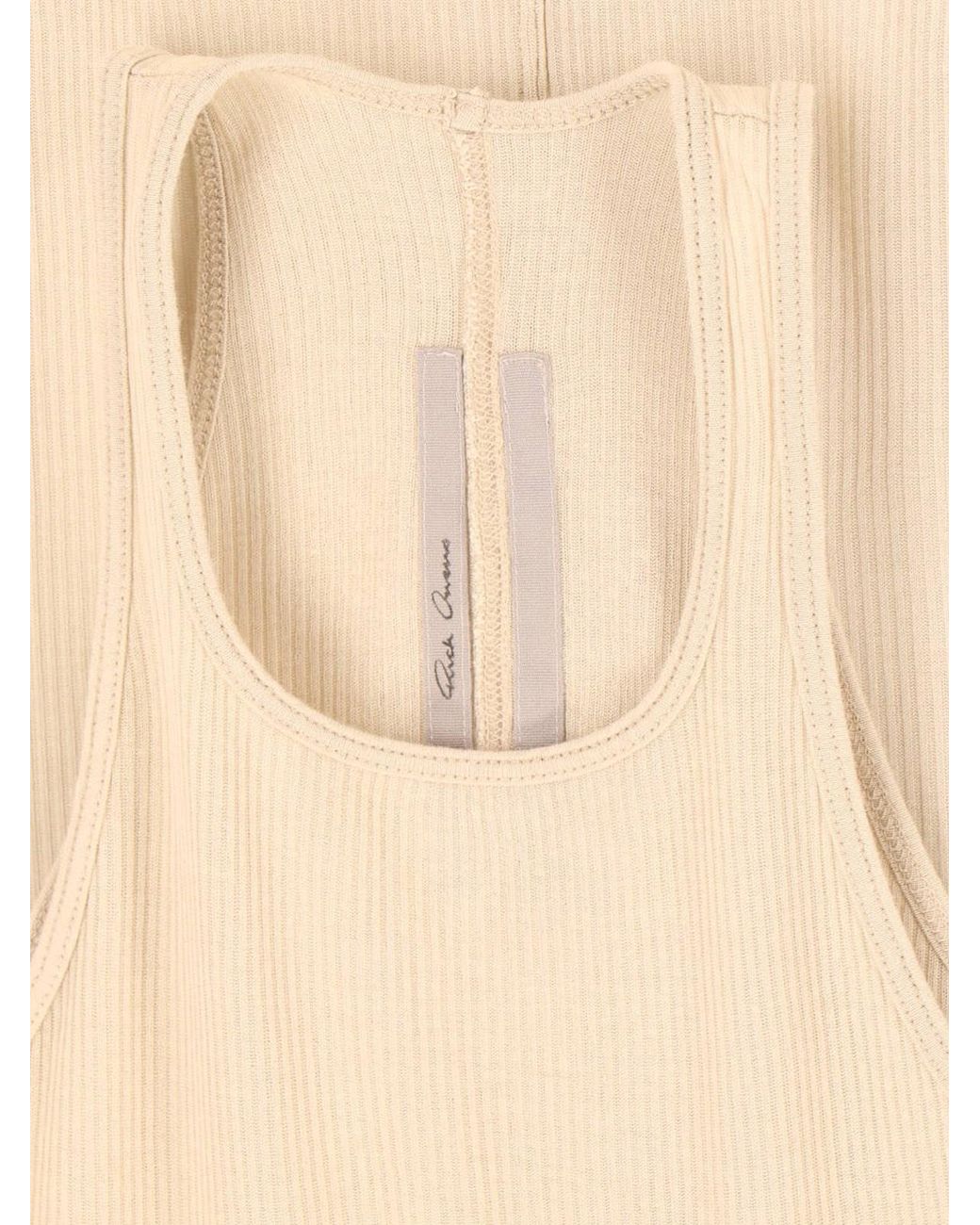 Rick Owens White Midi Dress