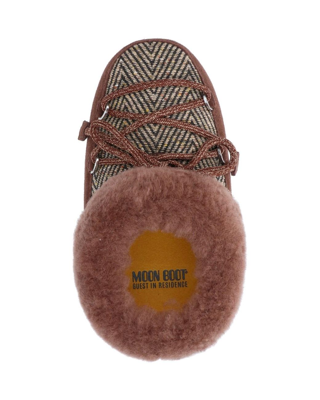 Moon Boot Brown Faux Fur Platform Slipper Boot