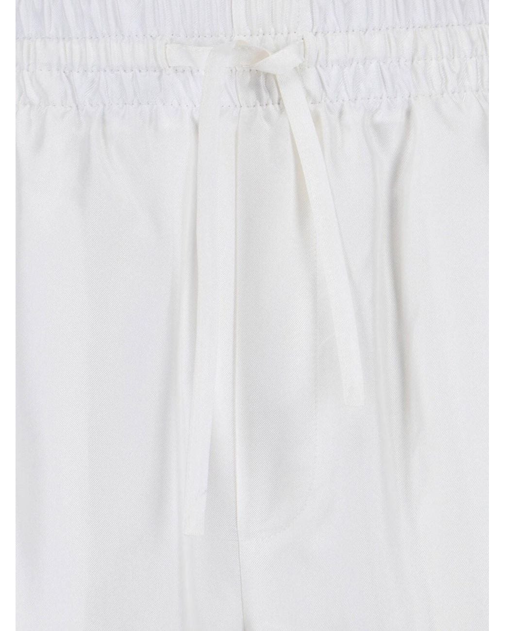 Casablanca White Trousers Silk for men