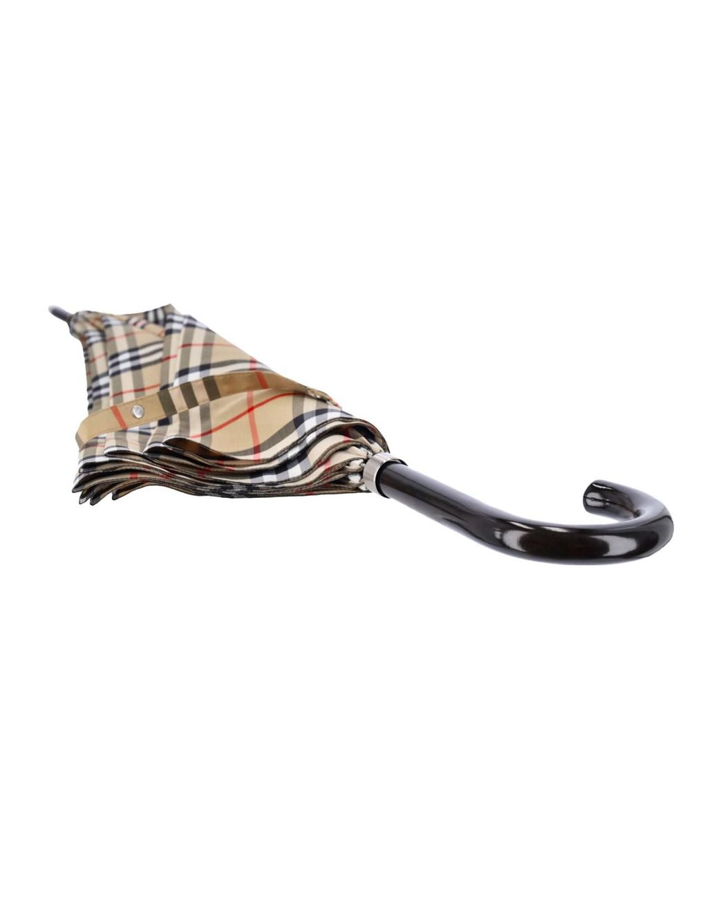 Burberry White Walking Umbrella "Check"
