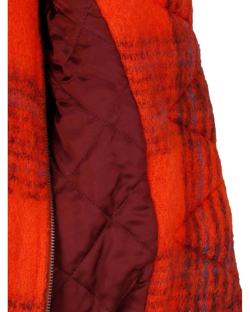 Dries Van Noten Red Mohair Bomber Jacket
