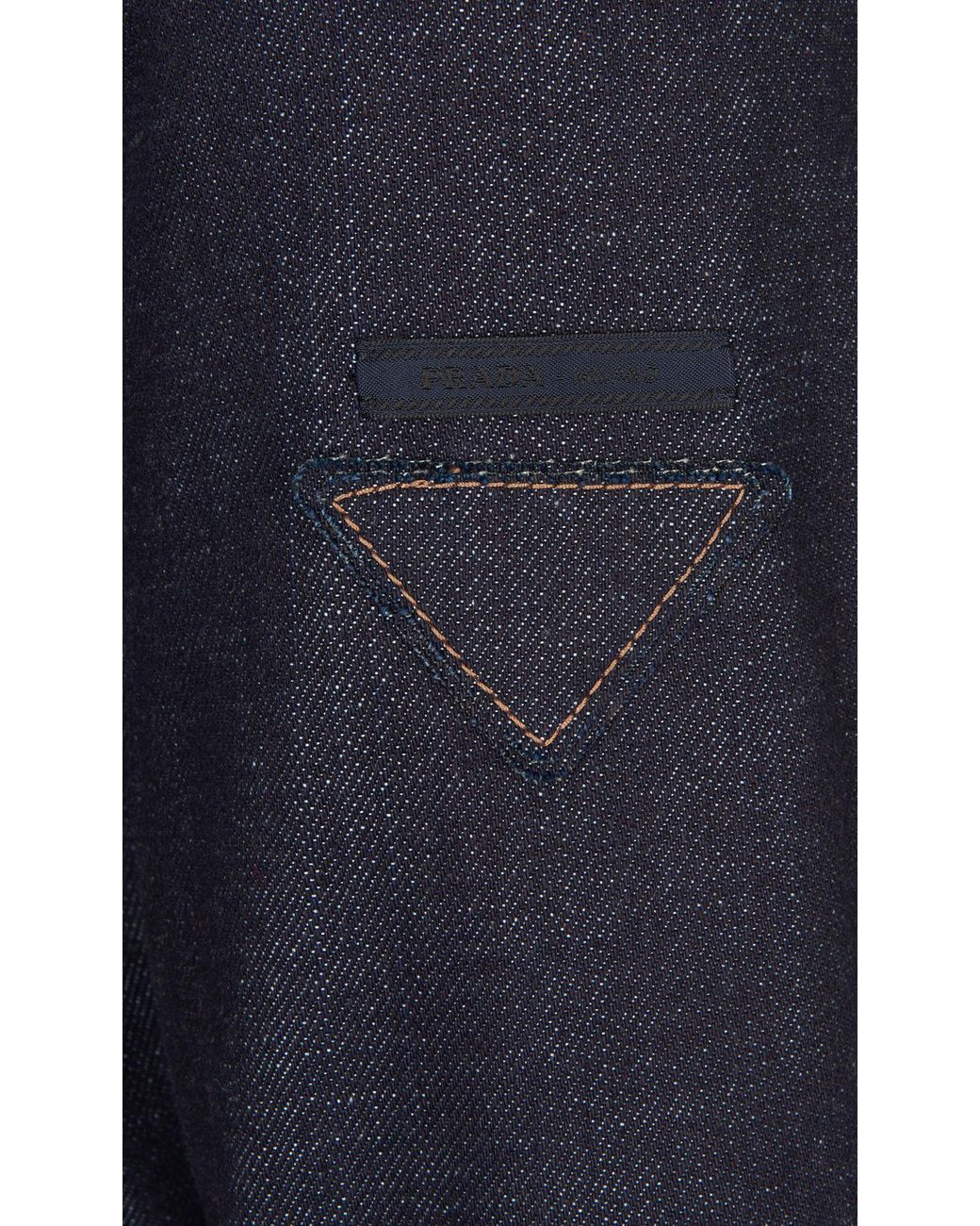 Prada Denim Jacket in Blue for Men | Lyst