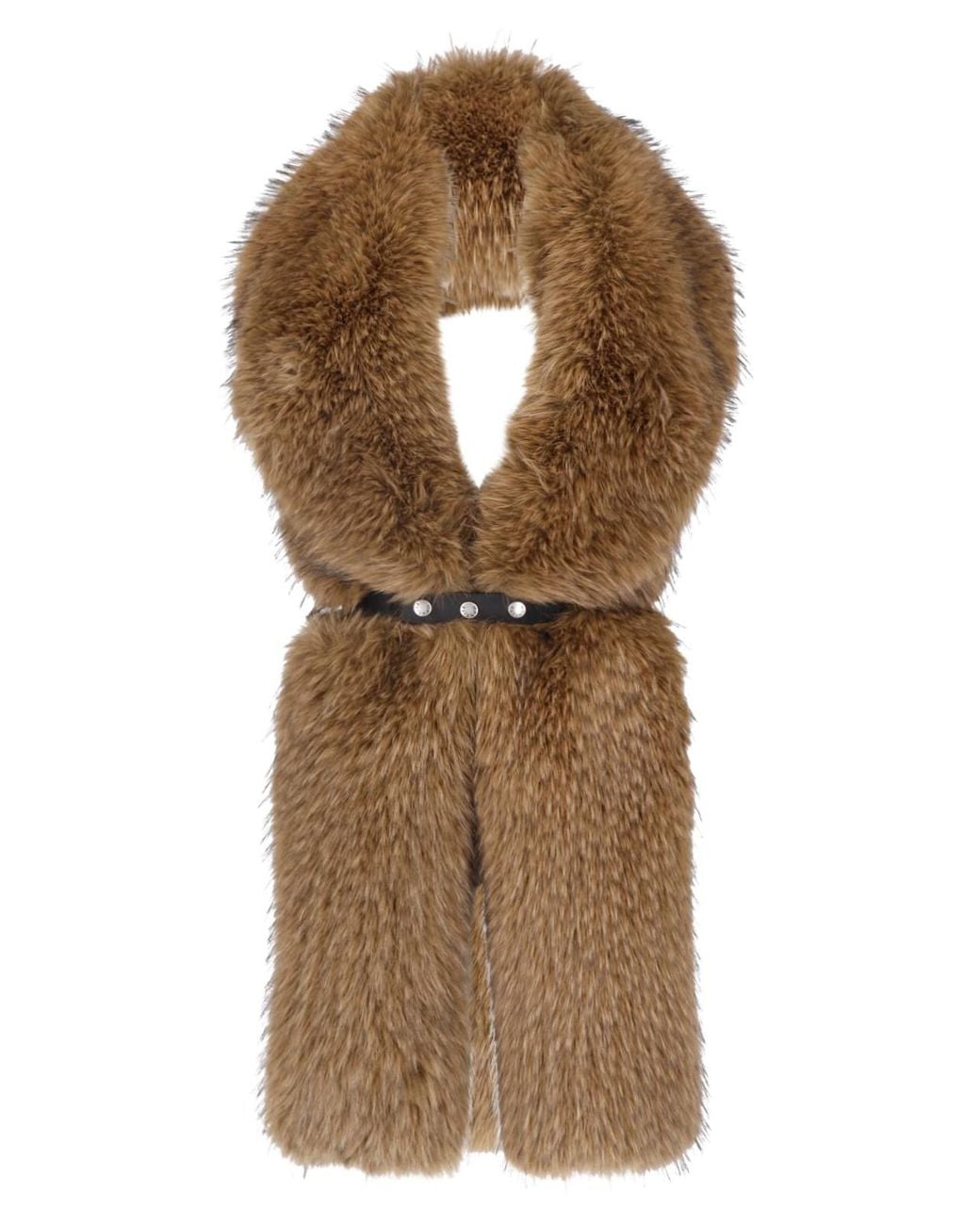 Moncler Natural Faux Fur Scarf