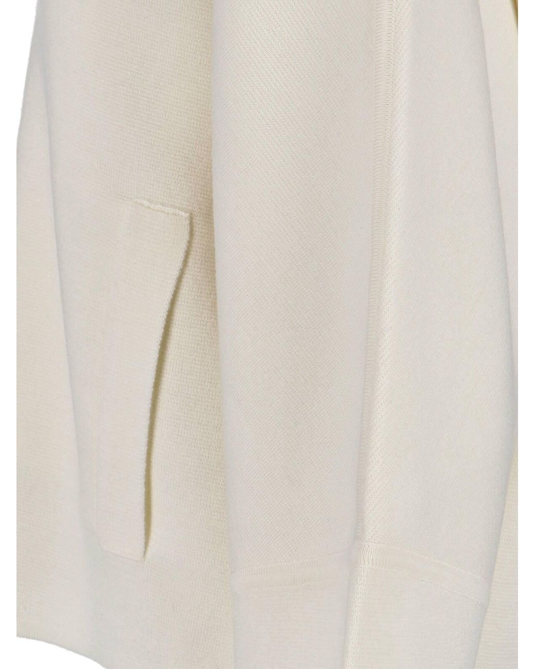 Max Mara White Virgin Wool Cardigan