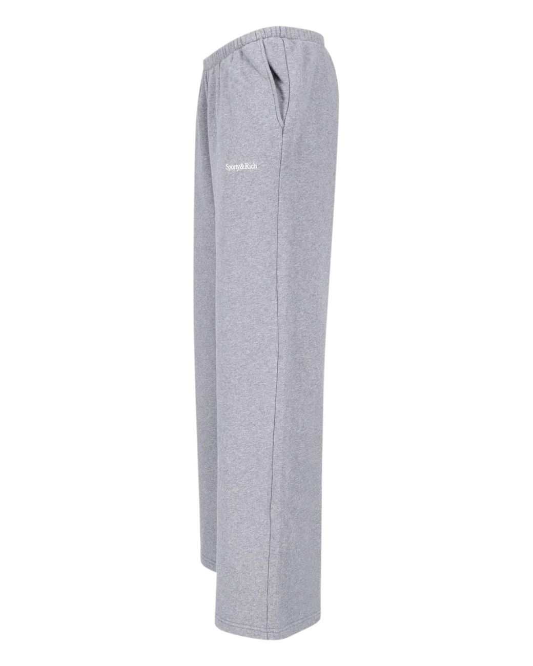 Sporty & Rich Gray Sweatpants Logo
