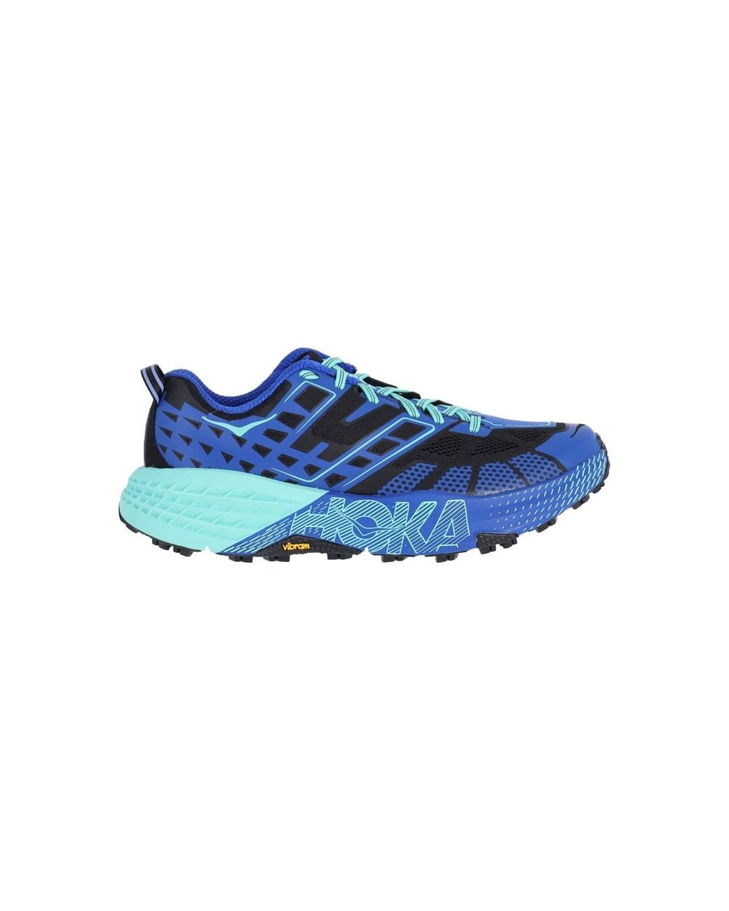 Hoka One One Blue Sneakers Fabric