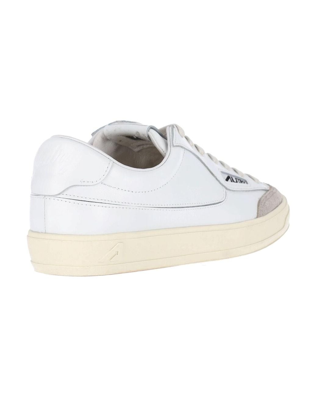 Autry White Low Top Sneaker With Personalized Fabric Pouch for men