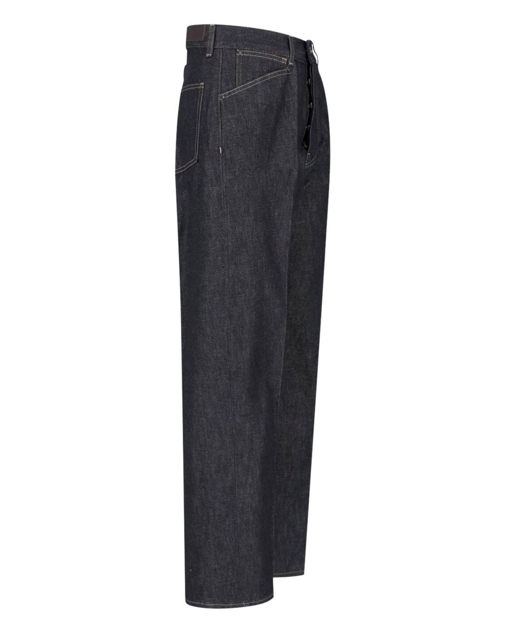 Lemaire Blue Straight Jeans for men