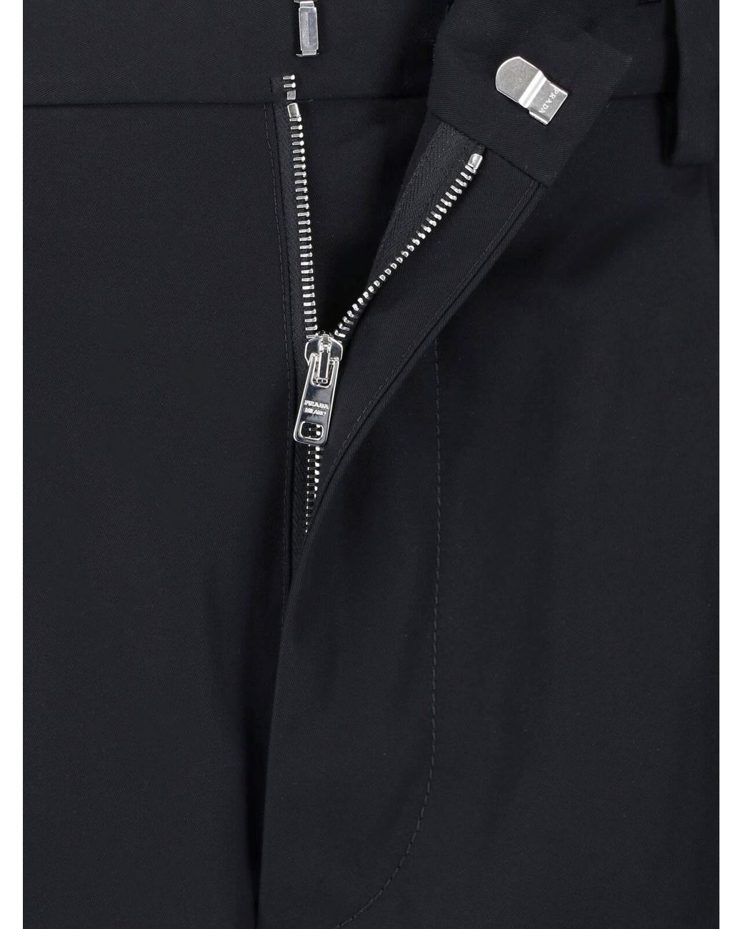 Prada Blue Sweatpants With Keychain for men