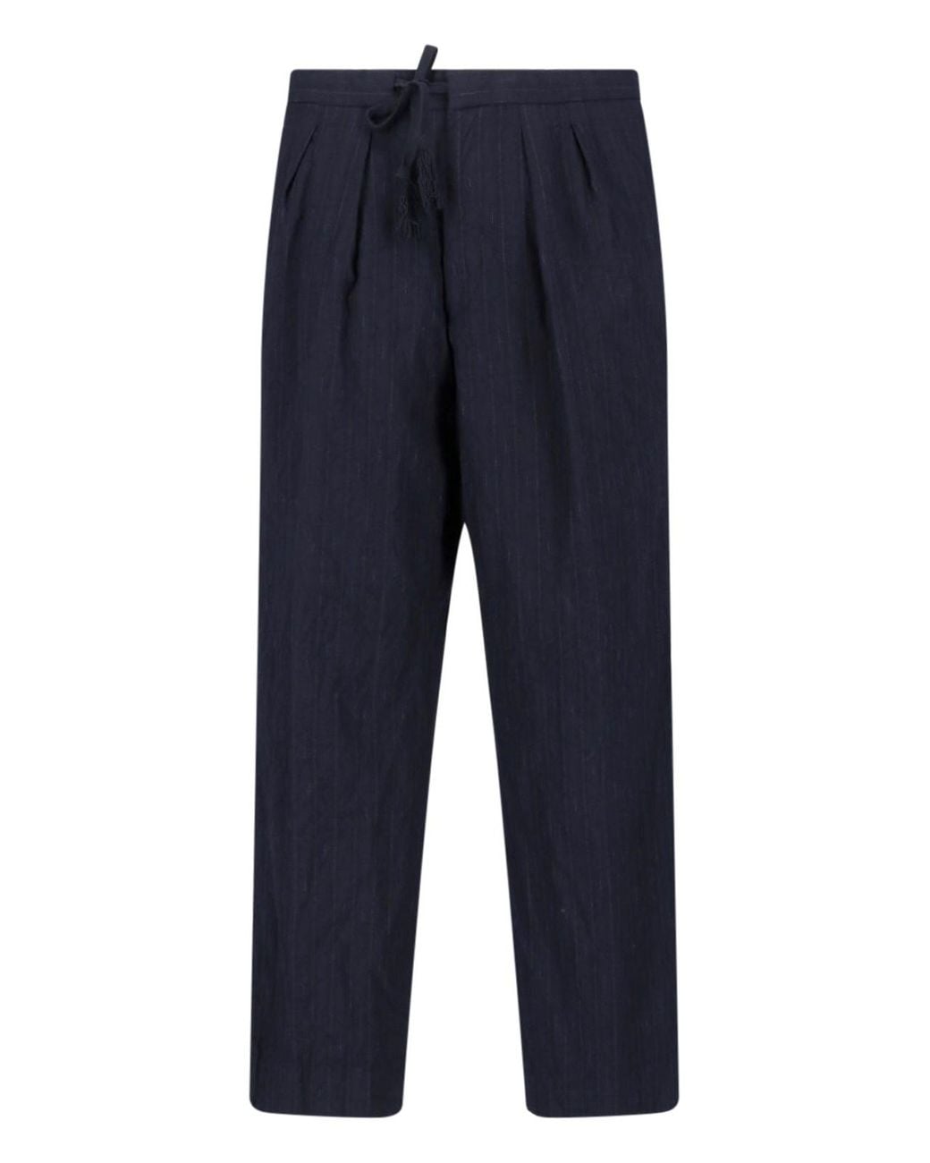 Kaptain Sunshine Blue Tailored Wool Trousers for men
