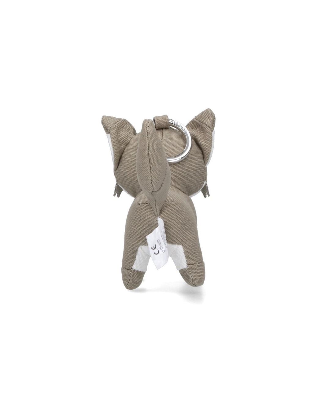 Maison Kitsuné White "Fox" Keyring
