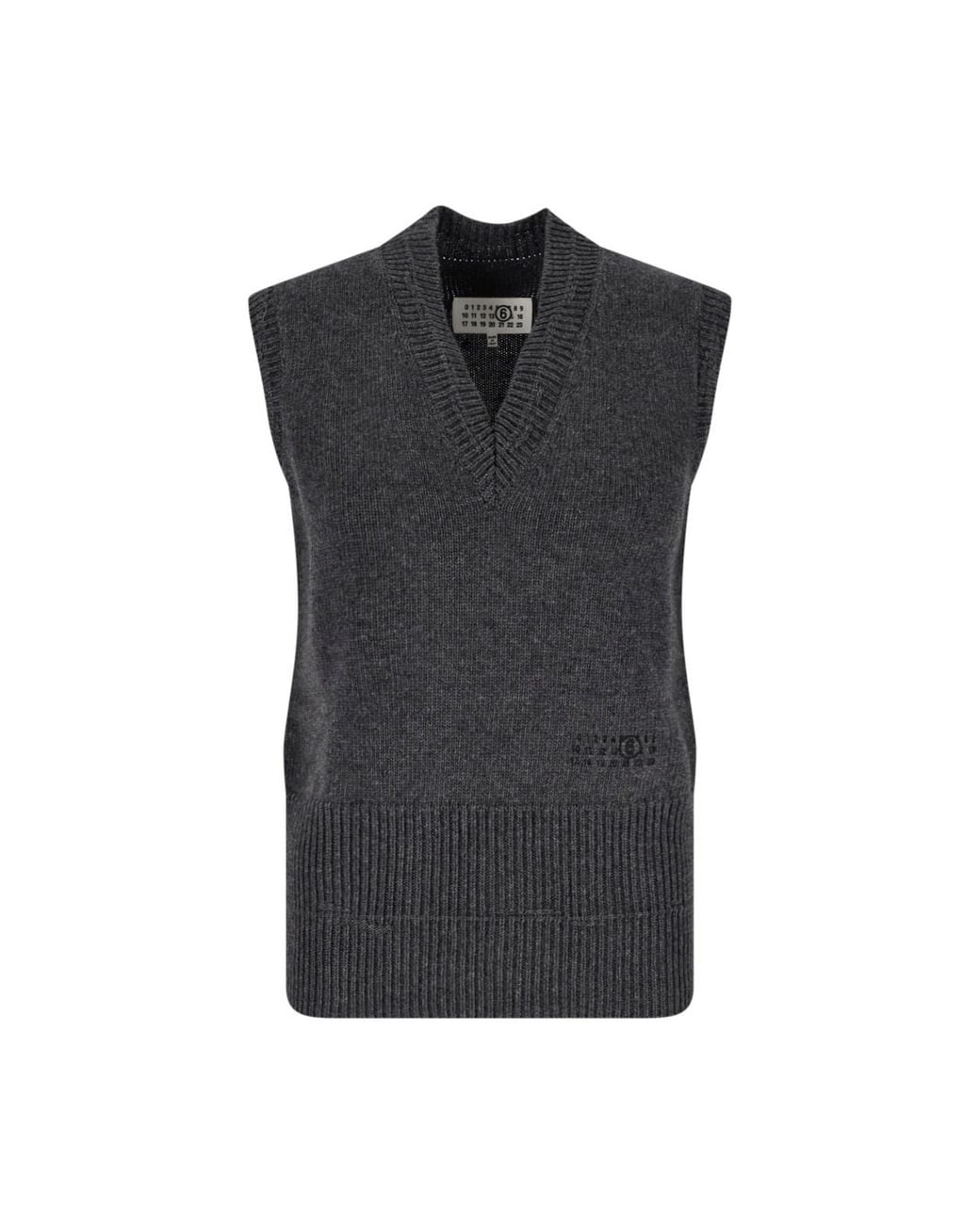MM6 by Maison Margiela Black Wool Gilet