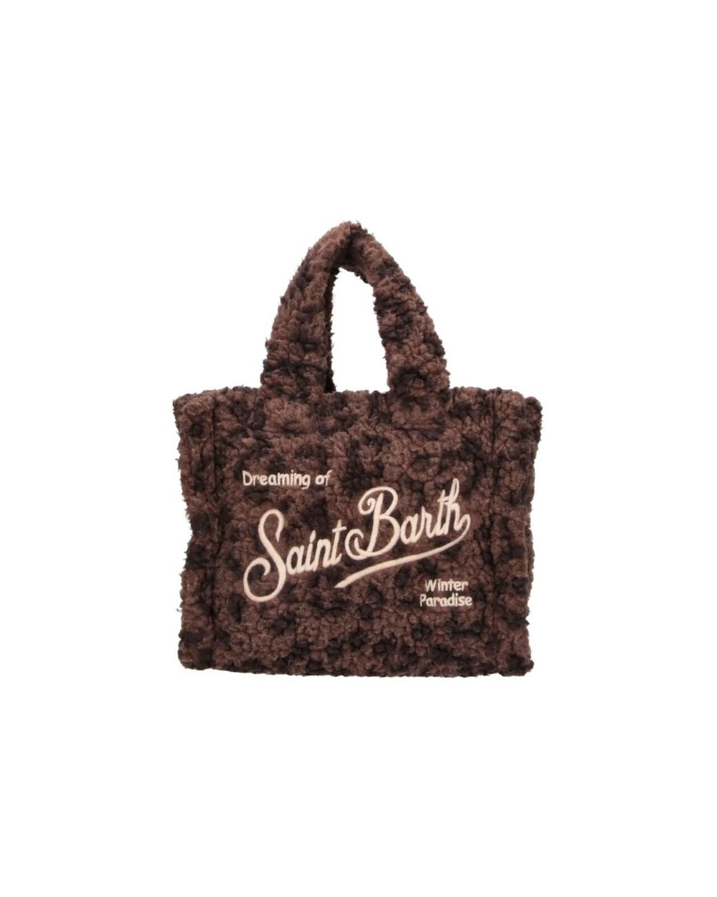 Mc2 Saint Barth Brown Tote Bag “Colette Soft Fur”