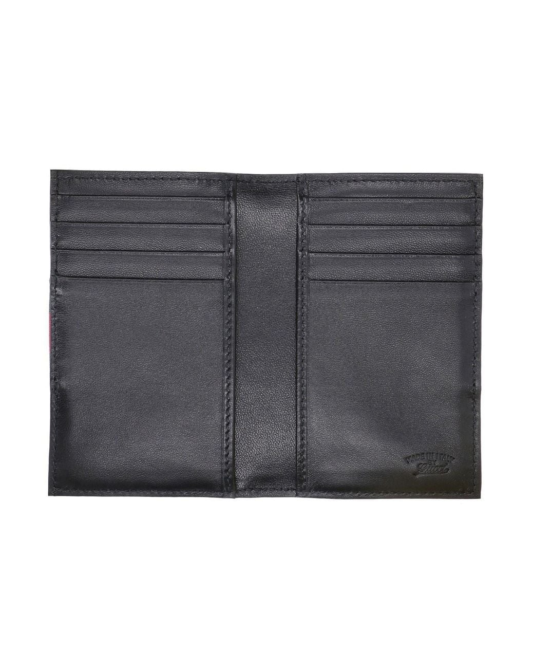 Gucci Black Card Holder "Web Trademark" for men