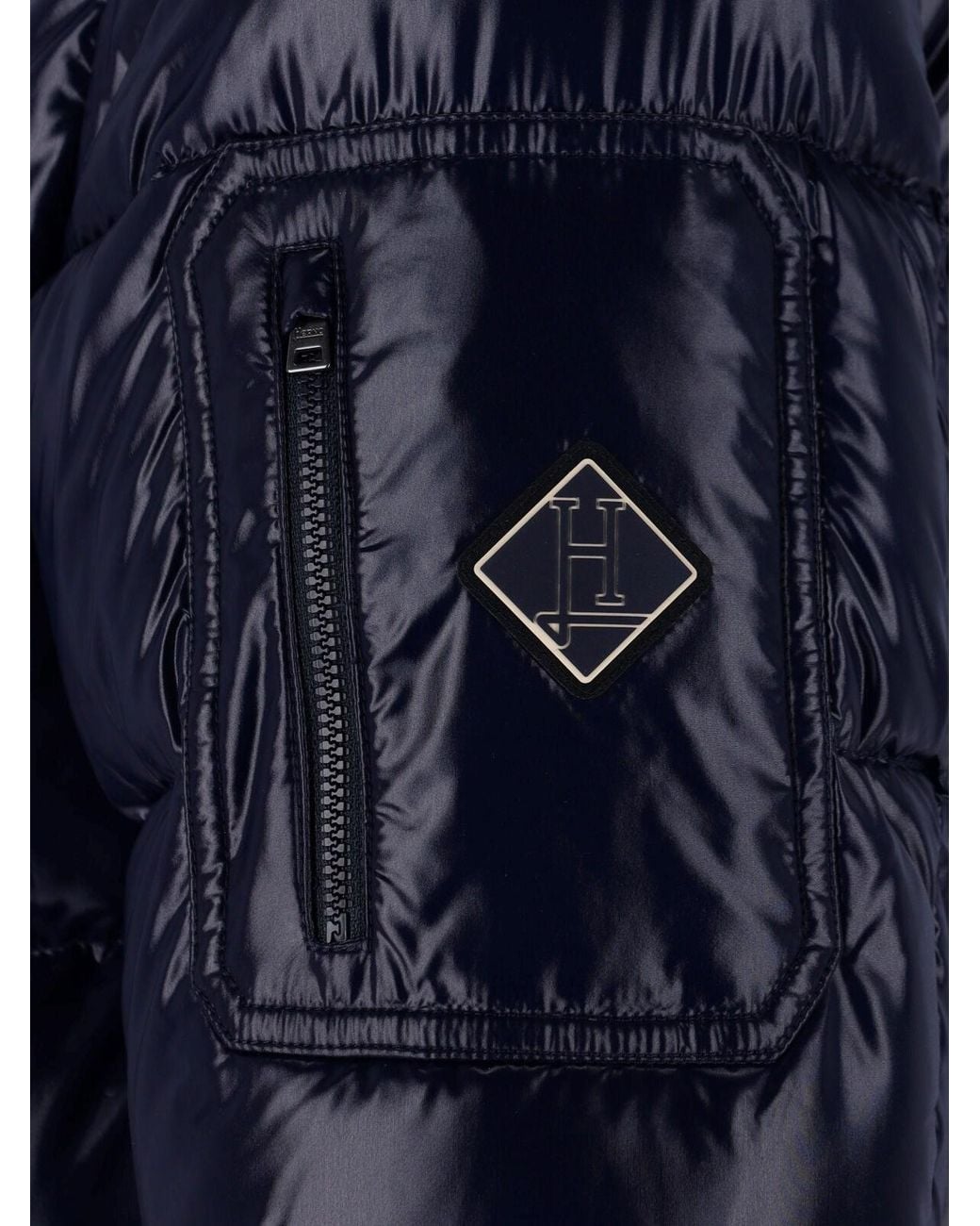 Herno Blue Down Jacket “Ultralight” for men