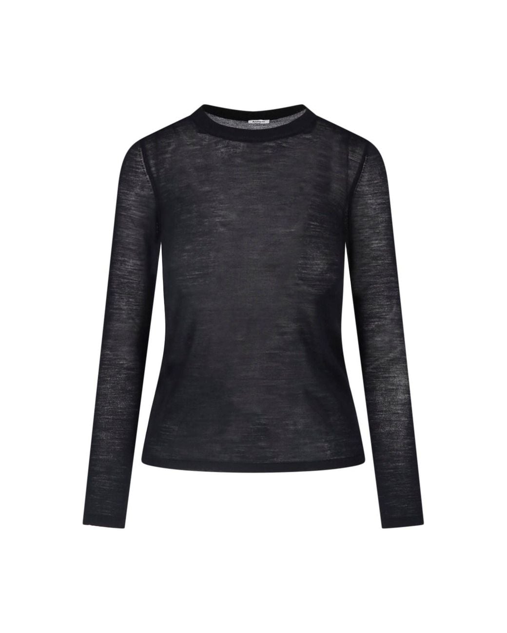 Aspesi Blue Sheer Long Sleeve Top