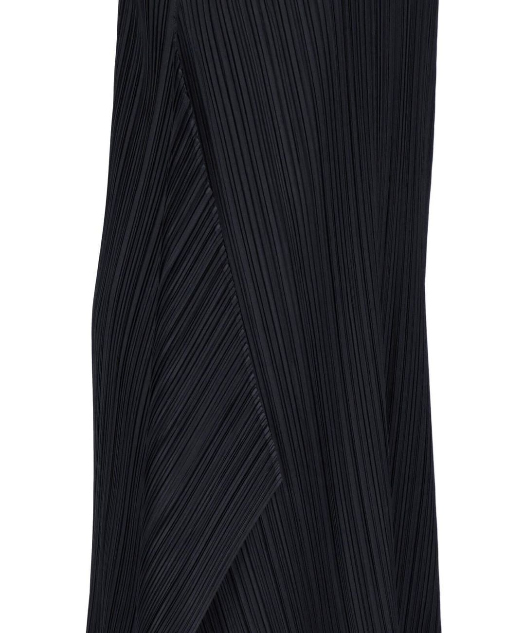 Pleats Please Issey Miyake Blue Pleated Midi Dress