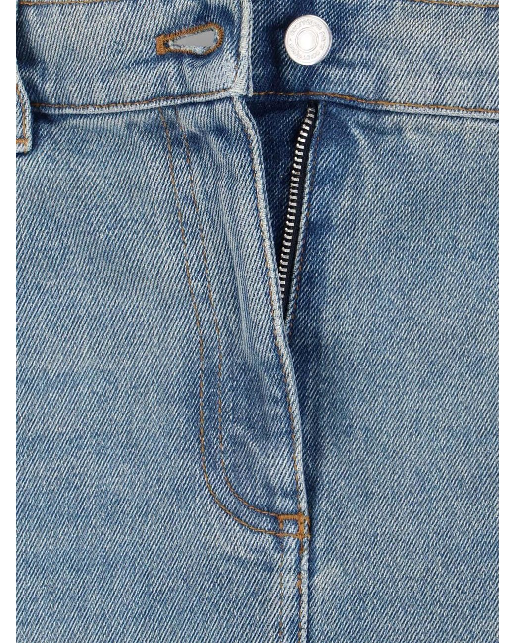 Courreges Blue Skirts Cotton