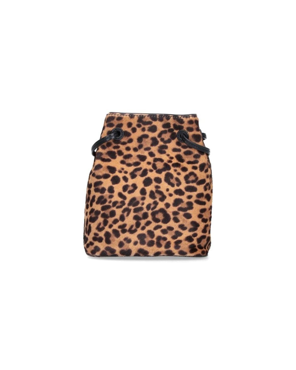 Miu Miu Brown Pouch Logo