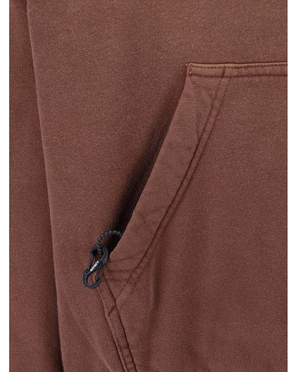 Satisfy Brown Hoodie "Softcell" for men