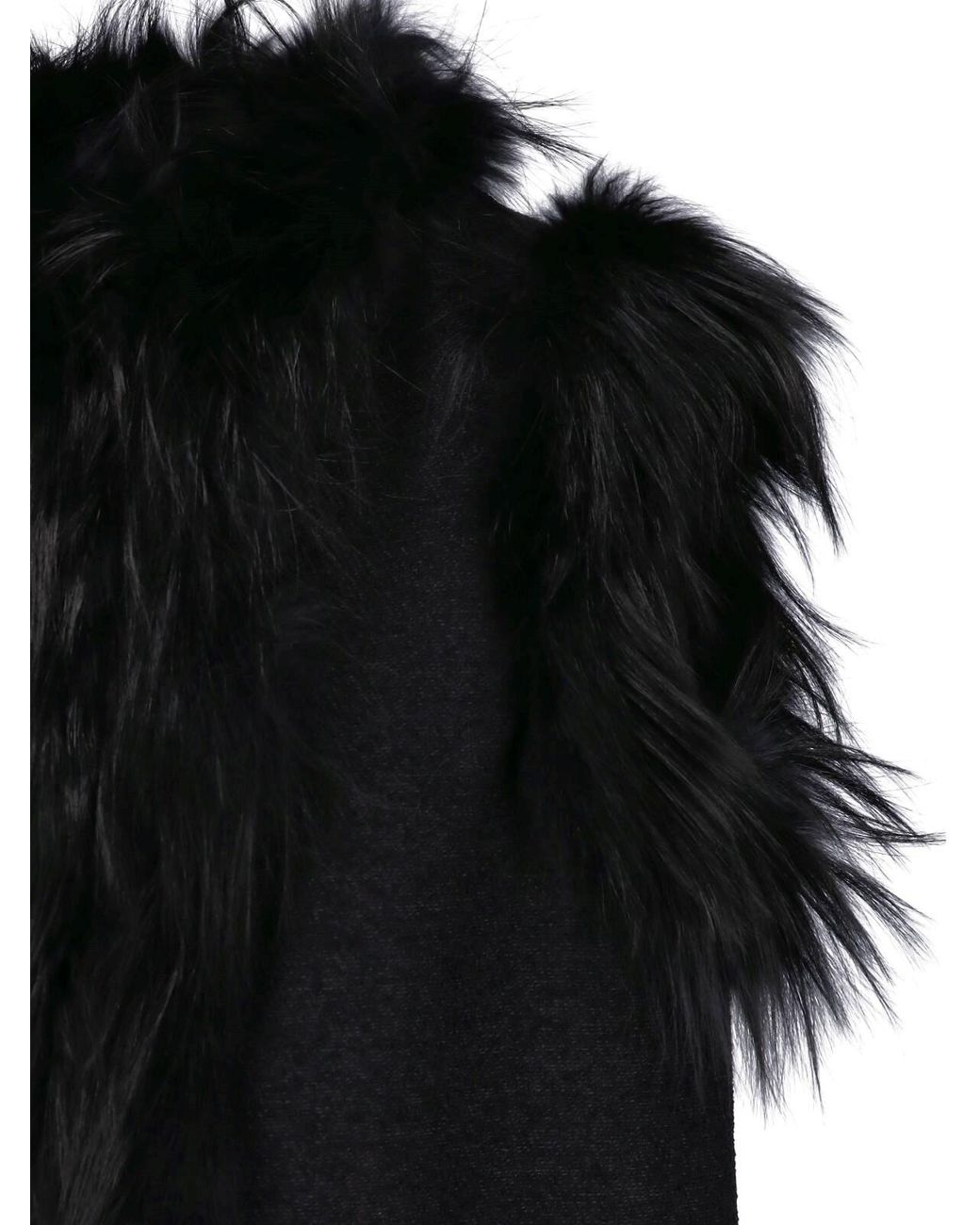 Fendi Black Fur Detail Gilet
